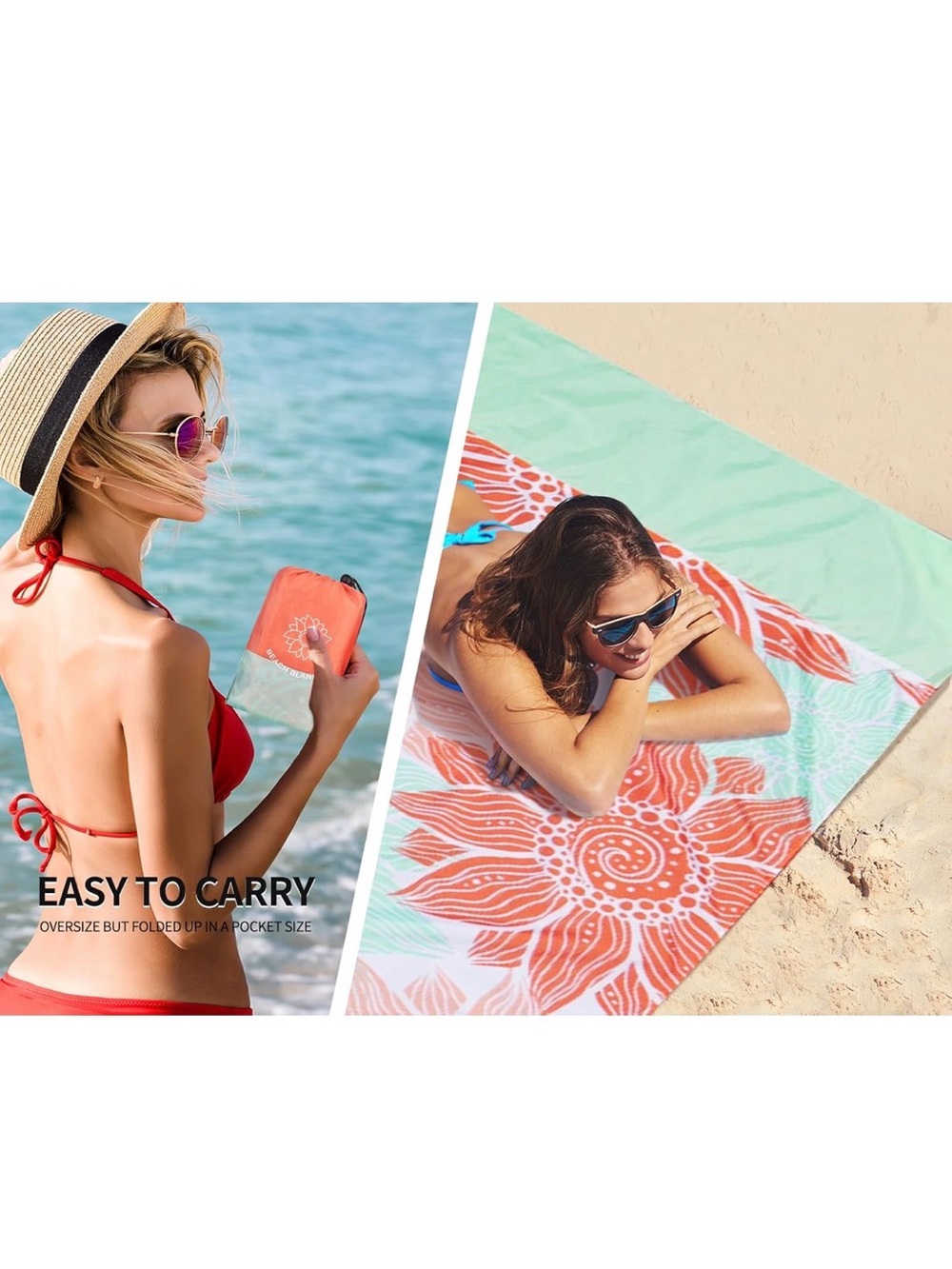 Extra Large Sandproof Beach Blanket - Picture 4 of 8